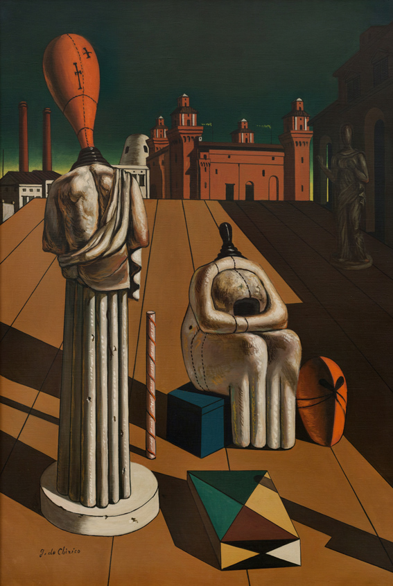 Giorgio de Chirico, Le Muse inquietanti, 1950 ca, Olio su tela, Macerata, Fondazione Carima – Museo Palazzo Ricci 