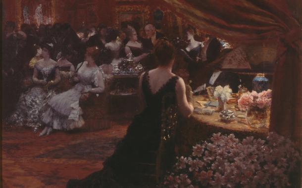 Giuseppe De Nittis Il salotto della principessa Mathilde, 1883 olio su tela, 74 x 92,5 cm Pinacoteca Giuseppe De Nittis, Barletta