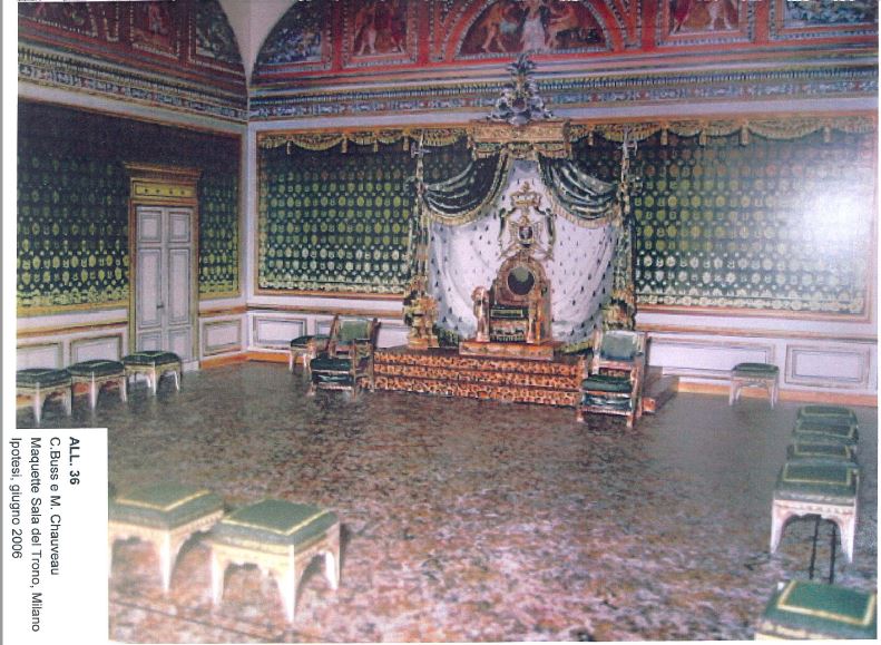 Ipotesi di ricostruzione della sala del Trono