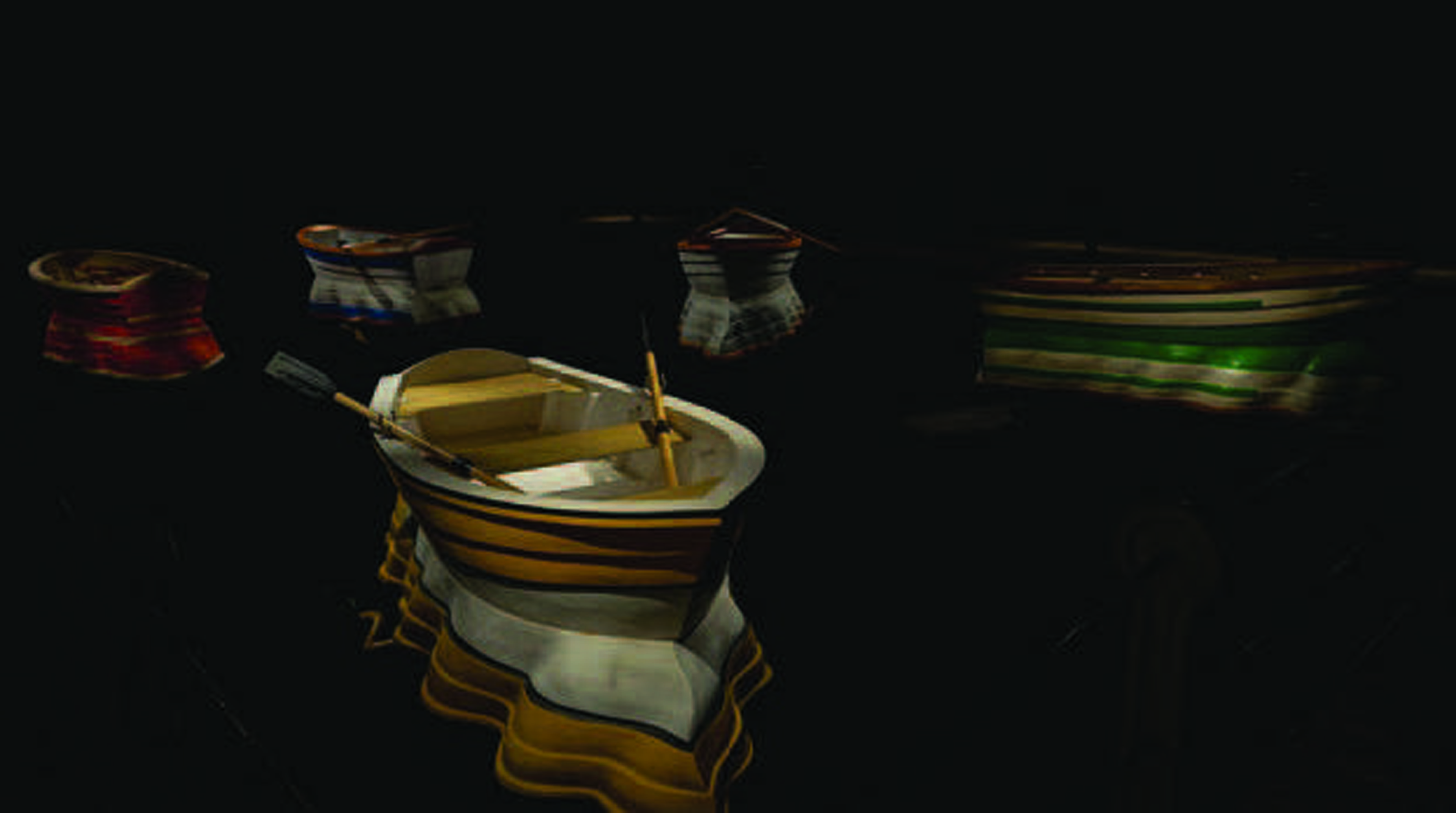 LEANDRO ELRICH, PORT OF REFLECTIONS (2014), Mixed media installation.