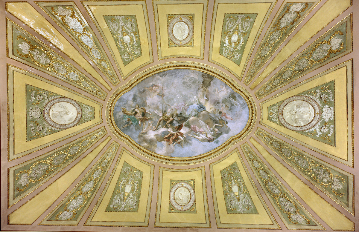 Seconda Sala degli Arazzi. Knoller, affresco L\'apoteosi di Giasone. Foto Topuntoli, 2003