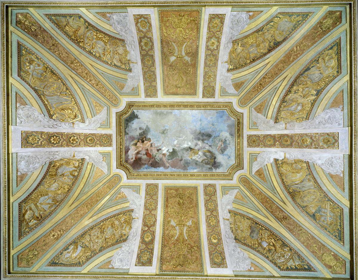 Terza Sala degli Arazzi decorazioni volta Albertollii, fotoTopuntoli, 2003