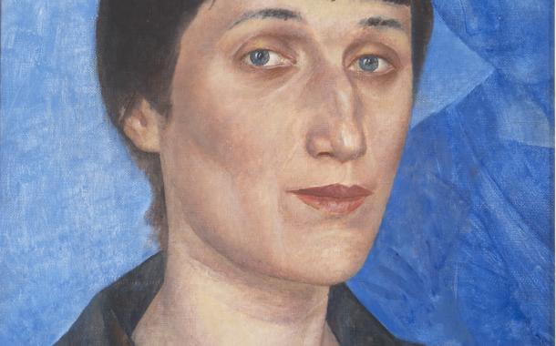 Petrov-Vodkin, K:S. Ritratto della Poetessa Anna Akhmatova, 1922, Olio su tela, 54,5x43,5 cm, © State Russian Museum, St. Petersburg