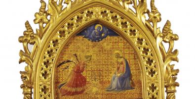 Beato Angelico, Tabernacolo con Annunciazione, Adorazione dei Magi, Sante, Firenze, Museo di San Marco1434 ca., 