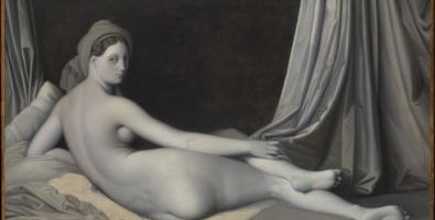 J.A.D. INGRES, Grande odalisca (versione in chiaroscuro, 1830 circa, Olio su tela