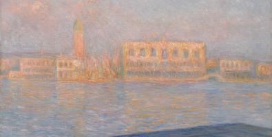 Claude Monet. Il Palazzo Ducale , visto da San Giorgio Maggiore ( Le Palais Ducal vu de Saint - Georges Majeur ), 1908. Olio su tela