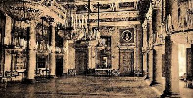Sala delle Otto Colonne, da una pubblicazione del 1920