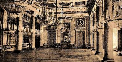 Sala delle Otto Colonne, da una pubblicazione del 1920