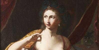 immagine: Elisabetta Sirani, Cleopatra Olio su tela, 110x91 cm Collezione Privata