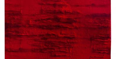 Marcello Lo Giudice, Red rosso, 2018  Olio e pigmento su tela, 112 x144 cm  Proprietà dell’artista  