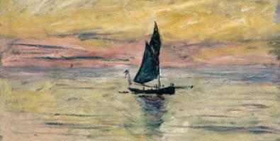 Claude Monet, Barca a vela. Effetto sera, 1885, Musée Marmottan, Parigi 
