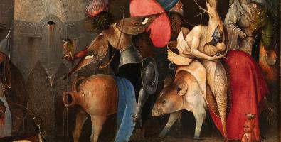 Jheronymus Bosch, Trittico delle Tentazioni di sant’Antonio - particolare, 1500 circa, Olio su tavola, Lisbona, Museu Nacional de Arte Antiga  © DGPC/Luísa Oliveira