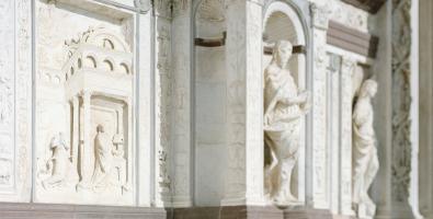 © Federico Clavarino – DRM-Lom/MiC Il calco e la salma, 2022 Complesso monumentale della Certosa di Pavia