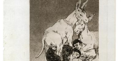 Francisco Goya Tu che non puoi Dalla serie “Caprichos”, 42 1797-99 Acquaforte e acquatinta, Real Academia de Bellas Artes de San Fernando, Madrid